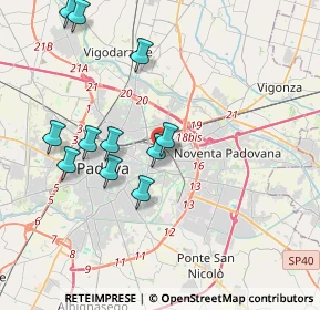 Mappa Via Martiri Giuliani e Dalmati, 35129 Padova PD, Italia (3.87727)