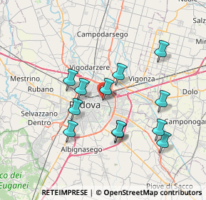 Mappa Via Martiri Giuliani e Dalmati, 35129 Padova PD, Italia (6.7175)