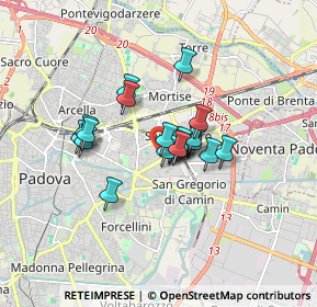 Mappa Via Martiri Giuliani e Dalmati, 35129 Padova PD, Italia (1.0975)