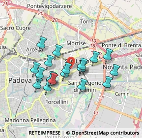 Mappa Via Martiri Giuliani e Dalmati, 35129 Padova PD, Italia (1.483)