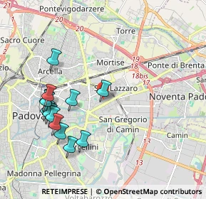 Mappa Via Martiri Giuliani e Dalmati, 35129 Padova PD, Italia (2.09385)