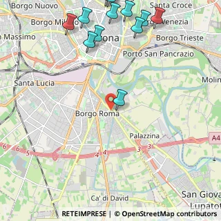 Mappa Via Alfonsine, 37134 Verona VR, Italia (3.03667)