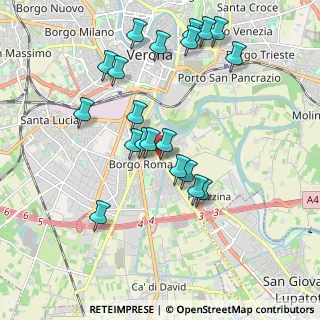 Mappa Via Alfonsine, 37134 Verona VR, Italia (1.9315)