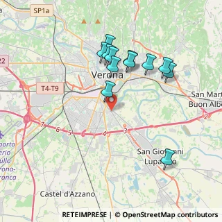 Mappa Via Alfonsine, 37134 Verona VR, Italia (3.6425)