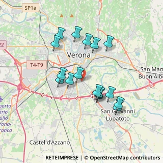 Mappa Via Alfonsine, 37134 Verona VR, Italia (3.28438)