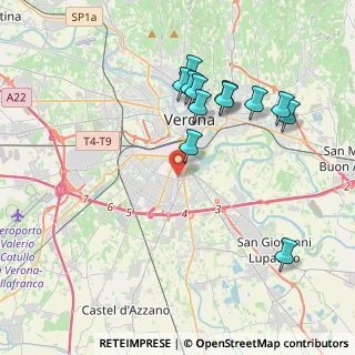 Mappa Via Zatteri, 37135 Verona VR, Italia (3.94)