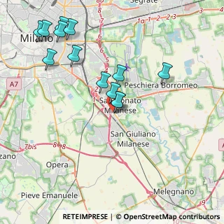 Mappa Via Cesare Zavattini, 20097 San Donato Milanese MI, Italia (4.23462)