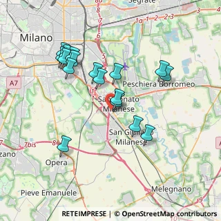 Mappa Via Cesare Zavattini, 20097 San Donato Milanese MI, Italia (3.59706)
