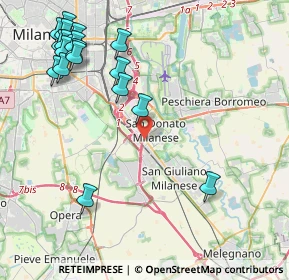 Mappa Via Cesare Zavattini, 20097 San Donato Milanese MI, Italia (5.20556)