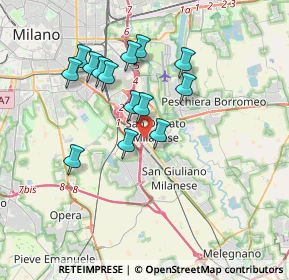 Mappa Via Cesare Zavattini, 20097 San Donato Milanese MI, Italia (3.19286)