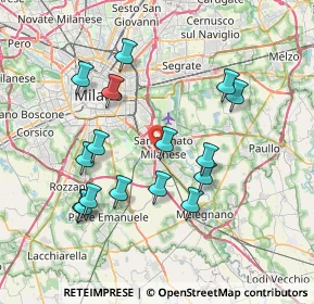 Mappa Via Cesare Zavattini, 20097 San Donato Milanese MI, Italia (7.36875)