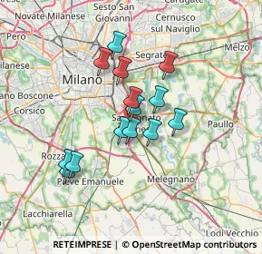 Mappa Via Cesare Zavattini, 20097 San Donato Milanese MI, Italia (5.38286)