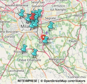 Mappa Via Cesare Zavattini, 20097 San Donato Milanese MI, Italia (7.46111)