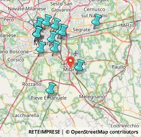 Mappa Via Cesare Zavattini, 20097 San Donato Milanese MI, Italia (8.144)