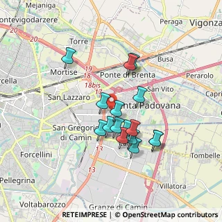 Mappa Undicesima Strada, 35129 Padova PD, Italia (1.44938)
