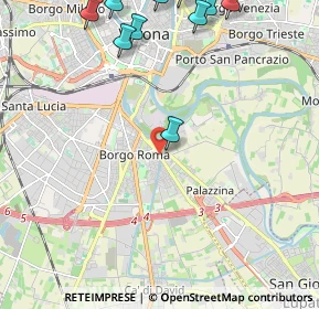 Mappa Via Legnago, 37121 Verona VR, Italia (3.13167)