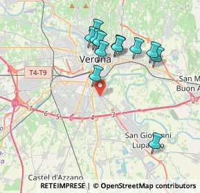 Mappa Via Legnago, 37121 Verona VR, Italia (3.70833)