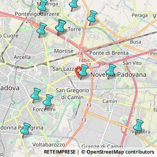 Mappa Padova, 35129 Padova PD, Italia (3.02462)