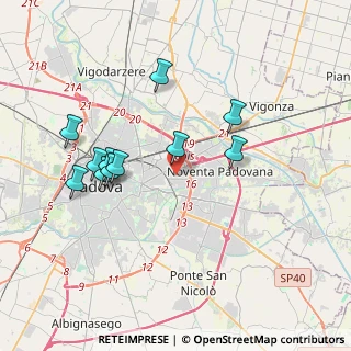 Mappa Padova, 35129 Padova PD, Italia (3.58455)