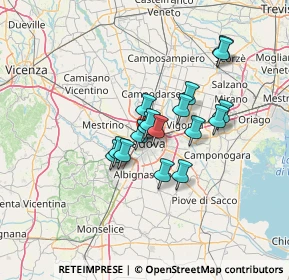 Mappa Via Calfura, 35137 Padova PD, Italia (9.58471)