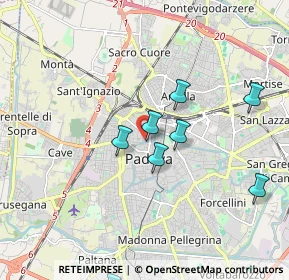 Mappa Via Calfura, 35137 Padova PD, Italia (2.56364)