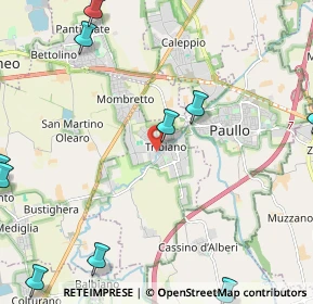 Mappa 20067 Tribiano MI, Italia (3.68467)