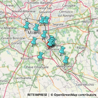 Mappa A1 - Autostrada del Sole, 20097 Milano MI, Italia (5.04231)