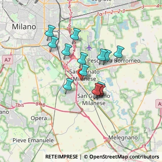 Mappa Via Gorizia, 20097 San Donato Milanese MI, Italia (2.86214)