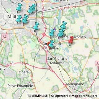 Mappa Via Gorizia, 20097 San Donato Milanese MI, Italia (4.45714)