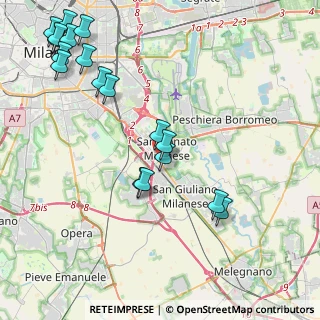 Mappa Via Gorizia, 20097 San Donato Milanese MI, Italia (5.13333)