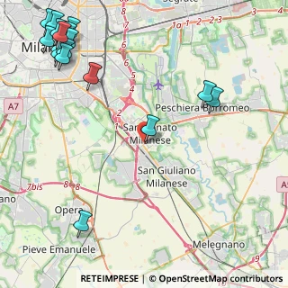 Mappa Via Gorizia, 20097 San Donato Milanese MI, Italia (6.46118)