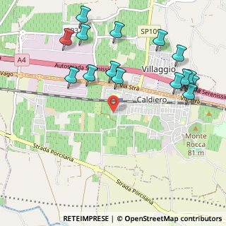 Mappa Via Umberto Boccioni, 37042 Caldiero VR, Italia (1.222)