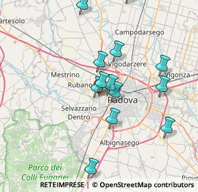 Mappa Via Tre Ponti, 35136 Padova PD, Italia (7.10231)