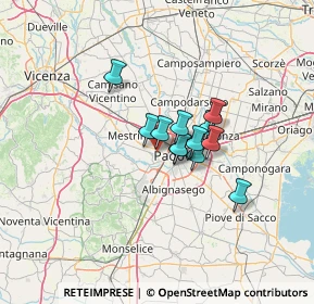 Mappa Via Tre Ponti, 35136 Padova PD, Italia (7.92917)