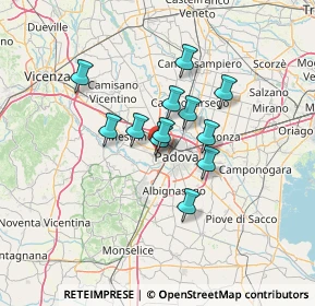 Mappa Via Tre Ponti, 35136 Padova PD, Italia (9.4875)