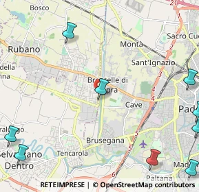 Mappa Via Tre Ponti, 35136 Padova PD, Italia (3.57364)