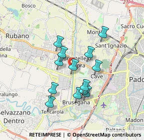 Mappa Via Tre Ponti, 35136 Padova PD, Italia (1.43231)