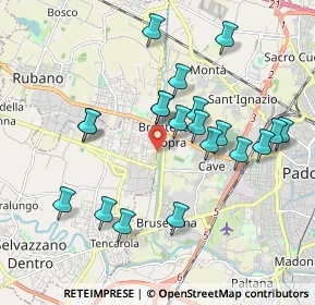 Mappa Via Tre Ponti, 35136 Padova PD, Italia (1.8395)