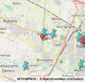 Mappa Via Tre Ponti, 35136 Padova PD, Italia (3.15182)