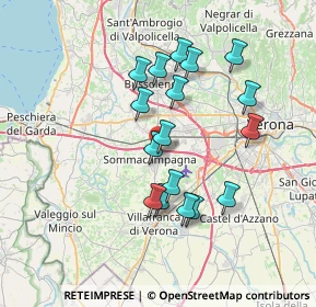 Mappa Via Giuseppe Verdi, 37066 Sommacampagna VR, Italia (6.40176)
