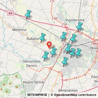Mappa Via Brentella, 35030 Padova PD, Italia (3.74727)