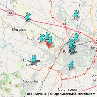 Mappa Via Brentella, 35030 Padova PD, Italia (3.89154)