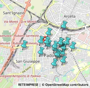 Mappa Via Isidoro Wiel, 35137 Padova PD, Italia (0.701)