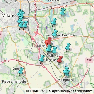 Mappa Via Giacomo Leopardi, 20097 San Donato Milanese MI, Italia (4.6475)