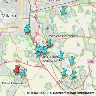 Mappa Via Giacomo Leopardi, 20097 San Donato Milanese MI, Italia (4.55933)