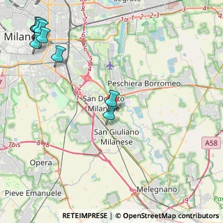 Mappa Via Giacomo Leopardi, 20097 San Donato Milanese MI, Italia (6.53)