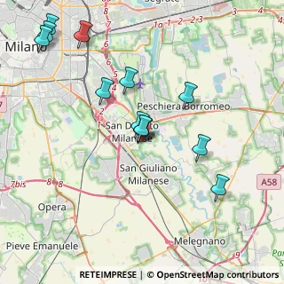 Mappa Via Giacomo Leopardi, 20097 San Donato Milanese MI, Italia (3.97385)