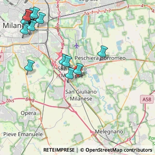 Mappa Via Giacomo Leopardi, 20097 San Donato Milanese MI, Italia (6.2515)