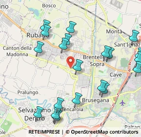 Mappa Via Alessandro Manzoni, 35030 Caselle PD, Italia (2.415)