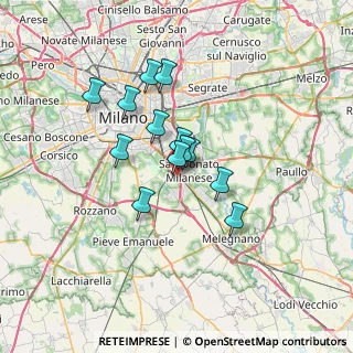 Mappa Via G.Pastore, 20097 San Donato Milanese MI, Italia (5.07538)